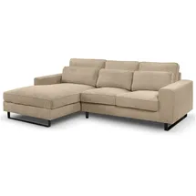 xonox Eckcouch Polyester L-Form 3-Sitzer Beige