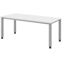 Bümö Schreibtisch Weiß, Nachbildung, Rechteckig, 180x74x80 cm, FSC Mix,