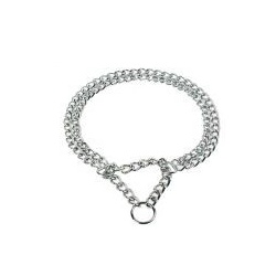 Halsband Kette,doppeelt ,verchromt,40cm 15mmbreit