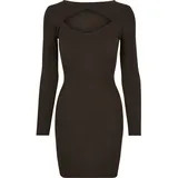 URBAN CLASSICS Cut Kleid Brown M