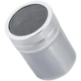 Edelstahl Pulverstreuer Mesh, Edelstahl Kakaopulverstreuer Schokoladen-Puderzuckerstreuer Sieb für Pfeffer Gewürz Zimtpulver Dredge Zucker(M)