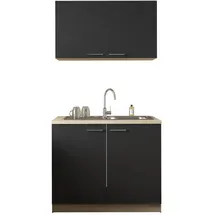 Respekta Merle Komplettspüle Edelstahlspüle 100 cm Schwarz