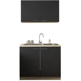 Respekta Merle Komplettspüle Edelstahlspüle 100 cm Schwarz