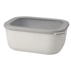 Mepal Frischhaltedose cirqula rechteckig, 3000 ml 106261032500 , Farbe: weiß, Nordic white