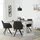 Homestyle4u Polsterstuhl Leinen anthrazit 4er Set