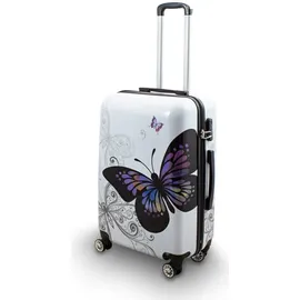 Berwin Design 4-Rollen Cabin L 67 cm / 78 l butterfly/weiß