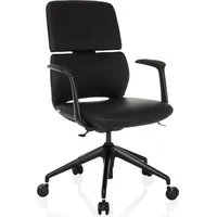 HJH Office Bürostuhl ATMOS DESIGNER Kunstleder schwarz Drehstuhl für