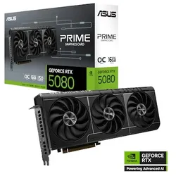ASUS PRIME GeForce RTX 5080 O16G Grafikkarte 16GB GDDR7, 2xHDMI, 3xDP