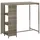 vidaXL Gartenbar-Set 5-tlg. Grau