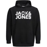 JACK & JONES Corp Logo Kapuzenpullover Black 4XL