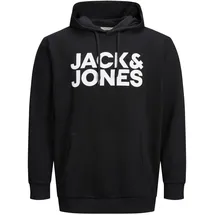 JACK & JONES Corp Logo Kapuzenpullover Black 4XL