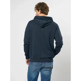 MCS Rundhalspullover "MCS Pullover MCChris", Herren, Gr. S, blau (schwarz sapphire), Obermaterial: 100% Baumwolle, Pullover Rundhalspullover