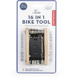 Kikkerland Fiets 16 in 1 Bike Tool - silber|natur|schwarz