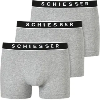 SCHIESSER Herren 3 PACK Boxershorts Bio Baumwolle Multipack - 95/5 Organic Cotton Shorts (173983)