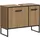 xonox.home Waschbeckenunterschrank Bagno 80x63x36 cm in Artisan Oak Nachbildung – Unterschrank mit 2 Türen, 4 Fächern & Siphonausschnitt – Viel Platz unter dem Becken, robust & modern gestaltet