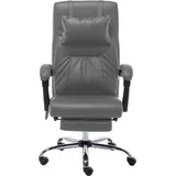 vidaXL Massage-Bürostuhl Kunstleder Anthrazit