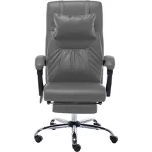 vidaXL Massage-Bürostuhl Kunstleder Anthrazit