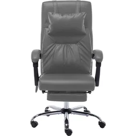 vidaXL Massage-Bürostuhl Kunstleder Anthrazit