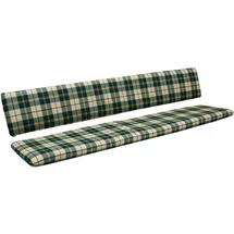 FRG Auflagenset BOSTON, 2-teilig, für 4-sitzer Gartenbank grün