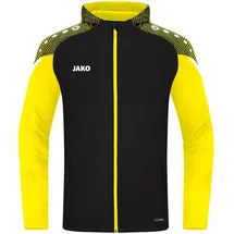 Jako Herren Kapuzenjacke Performance Schwarz/Soft yellow S