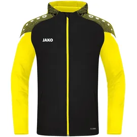 Jako Herren Kapuzenjacke Performance Schwarz/Soft yellow S