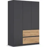 Rauch »Kleiderschrank Schrank Garderobe Wäscheschrank COSTA in 3 Breiten«, viel Platz, grifflose Front und Push-to-Open Funktion MADE IN GERMANY grau