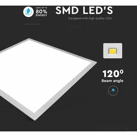 V-Tac LED-Panel 40W 600x600mm 4500K 1 St.