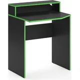 Vicco Computertisch Schreibtisch kurz Arbeitstisch Kron Schwarz Grün Ablage