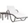 furnicato Sonnenliege 193 x 65 x 56 cm Braun