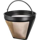 Wiederverwendbarer Kaffeefilter, Edelstahl-kaffeefilter Für Die Handbrühmethode, Permanenter Kaffeefilter, Gold