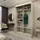 masseno Schwebetürenschrank Grazia 120 x 216 x 61 cm Gelb