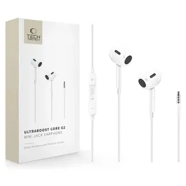 TECH-PROTECT Ultraboost Core G2 Mini-Jack Kopfhörer Weiß