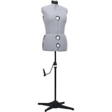 vidaXL Schneiderpuppe Verstellbar Weiblich Schneiderbüste Schaufensterpuppe Torso Mannequin Damenbüste Schaufensterfigur Grau M Größe 40-46