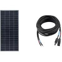 Enjoy Solar PERC Mono 200W 12V Solarpanel Solarmodul Photovoltaikmodul & 4mm2 Profi-Verbindungskabel Solarmodul zu Solarladeregler Anschlusskabel 8m