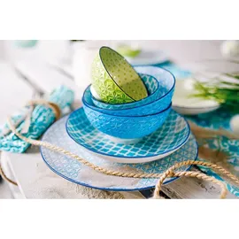 CreaTable 4er-Set CreaTable Müslischale Mediterran 440 ml Steinzeug Gelb Curry