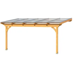 Skan Holz Terrassenüberdachung Ravenna 541x350cm naturaus Douglasie