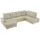 MKS WOHNLANDSCHAFT MADRITO U - Beige Velorus - Rechts
