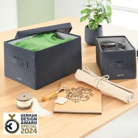 Leitz Aufbewahrungsbox 28,5 x 20,3 x 38 cm 2-tlg. grau