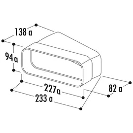 Naber F-RBH 150 Rohrbogen horizontal 15°