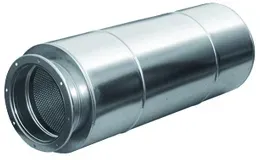 S&P Rohrschalldämpfer TAA-355 ? DN 355 ? L 1000 mm ? verzinkter Stahl ? Mineralw...