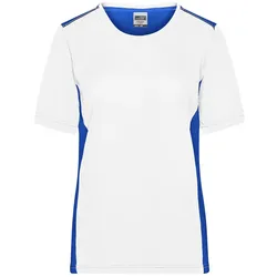 Damen T-Shirt "JN859" - XS - white/royal