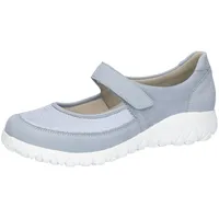 Waldläufer HAVY Riemchenballerina, Komfortschuh, Orthotritt-Funktion, für Hallux Valgus, Weite H blau 37 EU (4 UK)