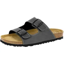 LICO Bioline Man Soft Herren Pantoletten, Anthrazit, 43 EU