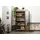 MASSIVMOEBEL24.DE Vitrine Mango 90 x 40 x 180 cm Braun