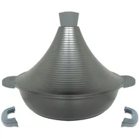 Cheffinger Aluguss Tajine Tagine Ø28cm Induktion Silikongriffe Gartopf Dampfgarer