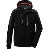 KILLTEC Herren Skijacke/Funktionsjacke mit abzippbarer Kapuze und Schneefang KSW 69 MN SKI JCKT, schwarz, L,