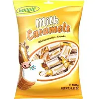 Woogie Karamellbonbons Milk Caramels, Weichkaramell, 83 Stück, 1000g