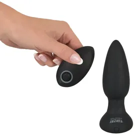 Black Velvets Analplug „RC Rotating Plug“ mit Fernbedienung, schwarz