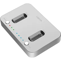 Logilink QP0033 -, USB 3.2 (Gen 2) Dockingstation 2-Port für M.2 NVMe SSD, mit Offline-Clone, USB3.2