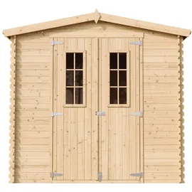 TIMBELA Gartenhaus M369C+M367G 2,36 x 2,26 m Beige